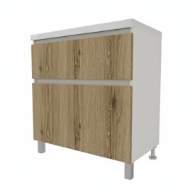Тумба Напольная Amica "КРИТ" 2 Ящика Дуб Эльвезия
